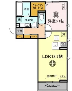 エースコート II【1階】の間取り