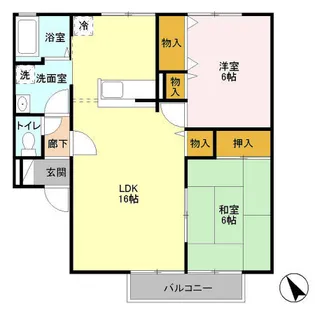 フラワーレジデンス北山 G【2階】の間取り