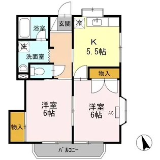 メゾンK V【2階】の間取り