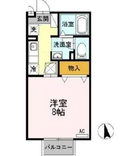 セジュール学園通【101号室】の間取り