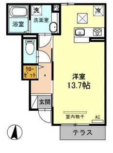 フレシール【1階】の間取り