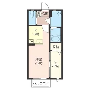 シャインミヤマエF【1階】の間取り