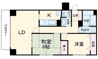 都町レジデンス【1階】の間取り