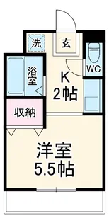 ヴィラ・ステューディオ【206号室】の間取り