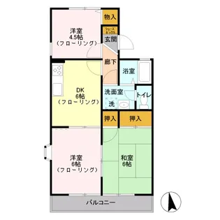 プレステージグランデ II【2階】の間取り