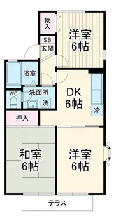 メゾンコルザ 【1階】の間取り