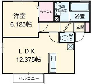 リヴェール【102号室】の間取り