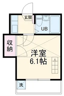 西羽田ヴィレッジ【202号室】の間取り