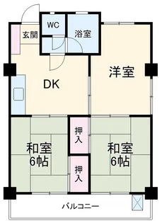 グリーンタウン金城【4階】の間取り