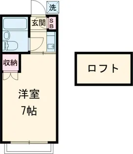 ヴィラ クレール【203号室】の間取り