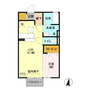 スカイブルー E【1階】の間取り