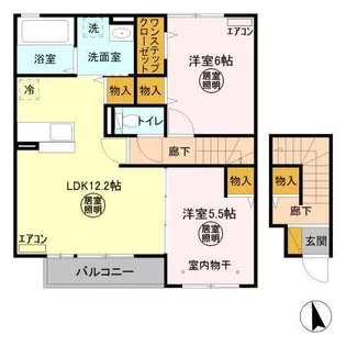 パークドプランタン H【2階】の間取り
