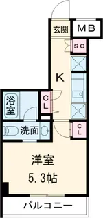 HY’s 新小岩【7階】の間取り