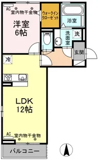 カーサフェリス B棟【2階】の間取り