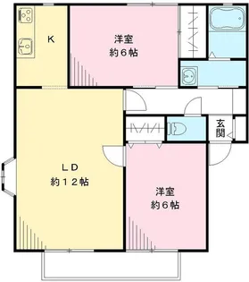 キャトルセゾン A【1階】の間取り