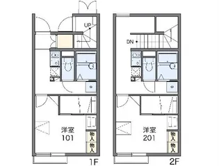 レオパレスクライネシュロス【207号室】の間取り
