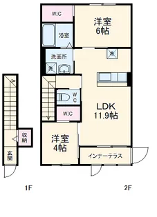 モデスト・ヴィラ【2階】の間取り