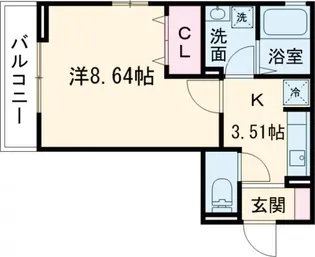 ラグナ ヴィラ【2階】の間取り