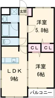 アンヴィラージュⅠ【303号室】の間取り