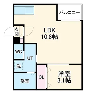 Warren shimokomeno Ⅱ【202号室】の間取り
