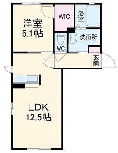 イーストフィールドA【1階】の間取り