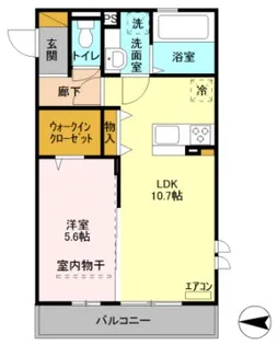 OTT’s HIROⅢ A【3階】の間取り