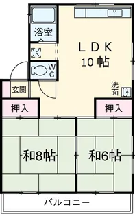 かわせみハウス【2階】の間取り