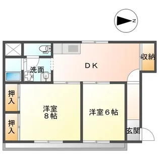 エステート山崎【2階】の間取り