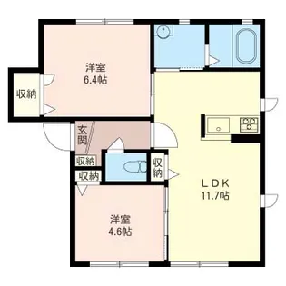 ティンカーベル【1階】の間取り