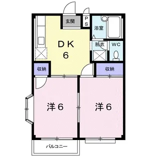 ルミネミワ C【1階】の間取り