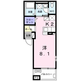ロワゾブルー【3階】の間取り