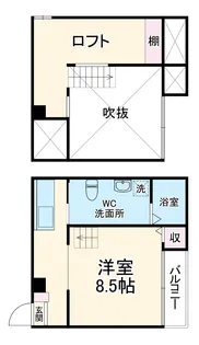 M’s story【101号室】の間取り