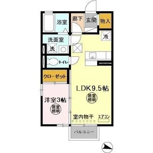 セゾン赤羽【1階】の間取り