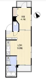 クレ・ドゥ・レスポワール【1階】の間取り
