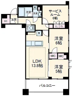KDXレジデンス横濱紅葉坂【6階】の間取り