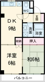 Gサイド白羽根【201号室】の間取り