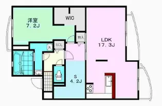 ドミール半僧坊【4階】の間取り