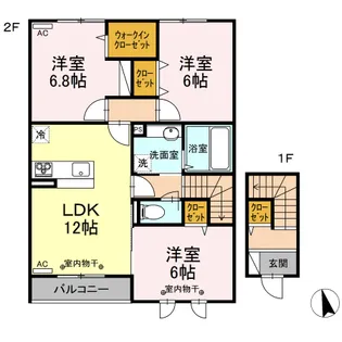 リーベンベルク【2階】の間取り
