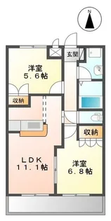 サン・キャッスル【1階】の間取り
