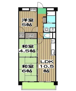 グランビア京都【2階】の間取り