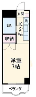 リザーブ三笠【207号室】の間取り