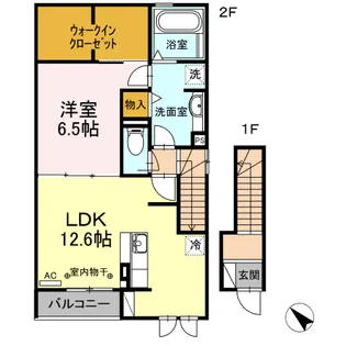 ルルジ Ⅰ【201号室】の間取り