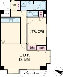 エクセルシア池尻【205号室】の間取り