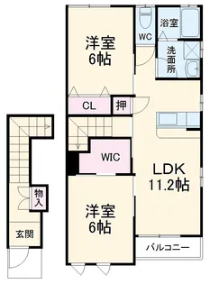 シエル【202号室】の間取り