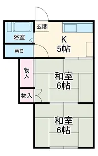 コーポ石原【202号室】の間取り
