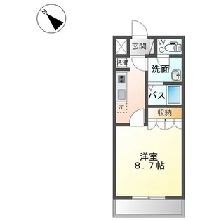 ジャルディニエールD【1階】の間取り