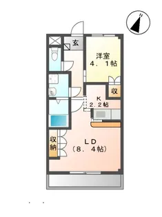プランドール【101号室】の間取り