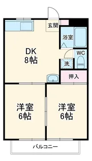 クイーンズ2【2階】の間取り