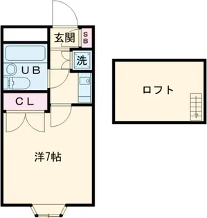 メイプルハウス【303号室】の間取り