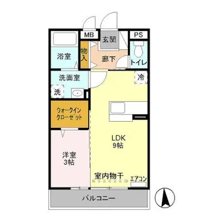 グランメール南台【2階】の間取り